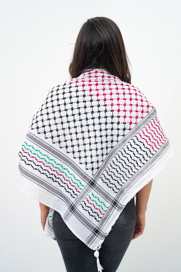 Kufyia Hirbawi com as Cores da Bandeira da Palestina - Loja Al Baraka - ESGOTADA!
