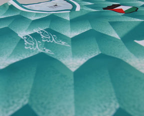 Camiseta de futebol retrô verde Palestina