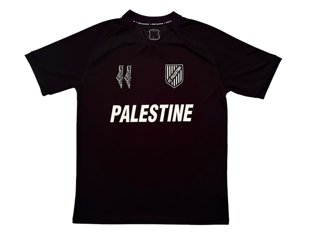 Camisa de Futebol Palestina Edição Preta (Ingês)